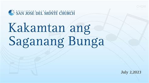 Kakamtan Ang Saganang Bunga.